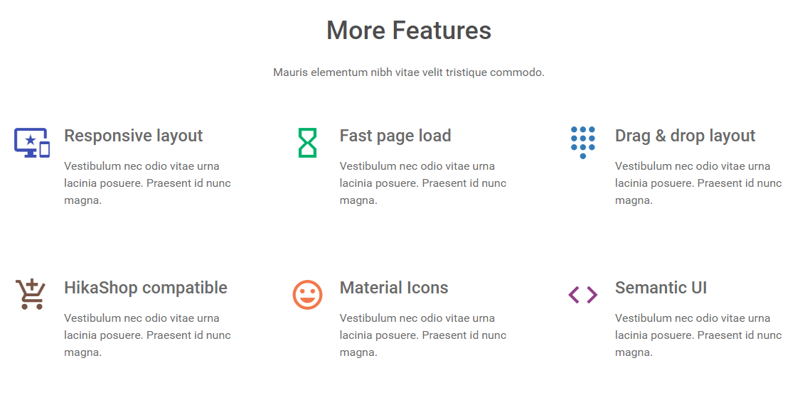 Home page - More Features