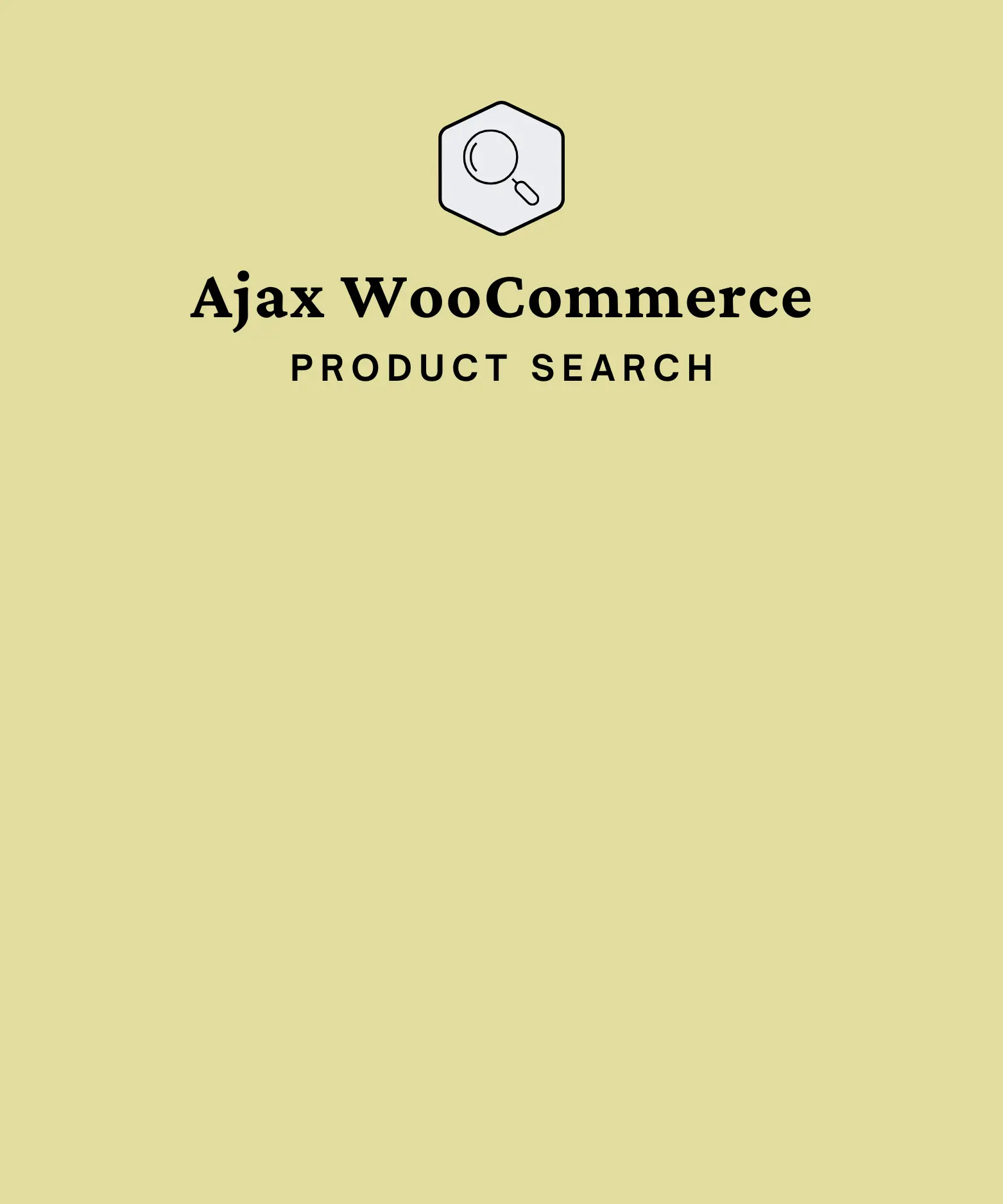 Ajax WooCommerce Search