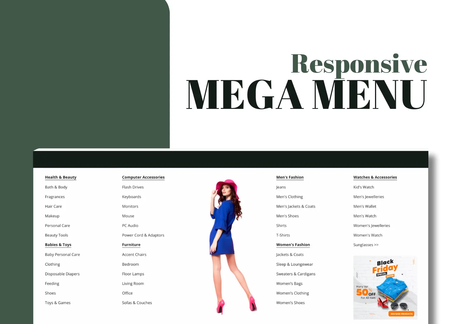 Responsive Mega Menu