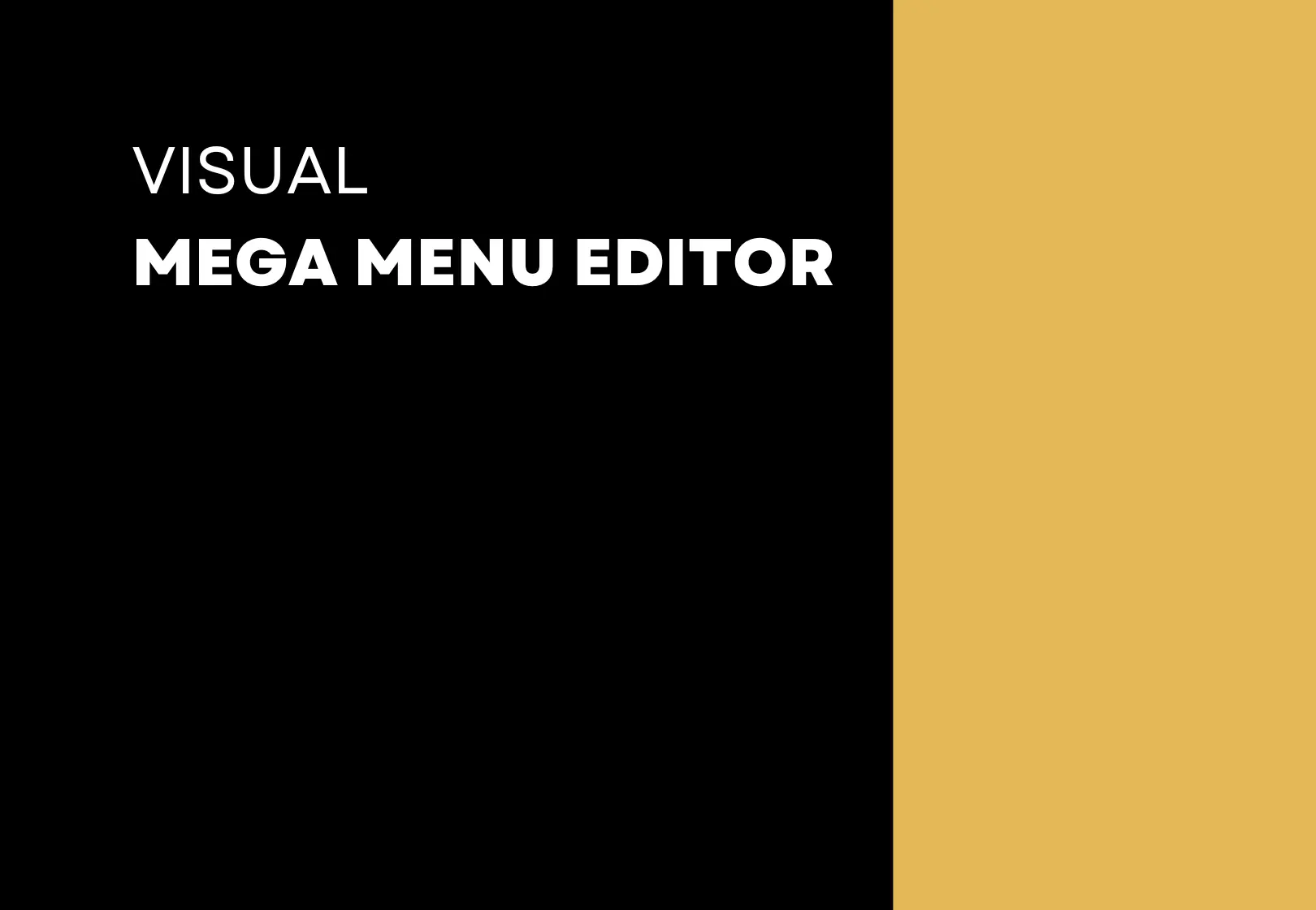 Visual Mega Menu Editor